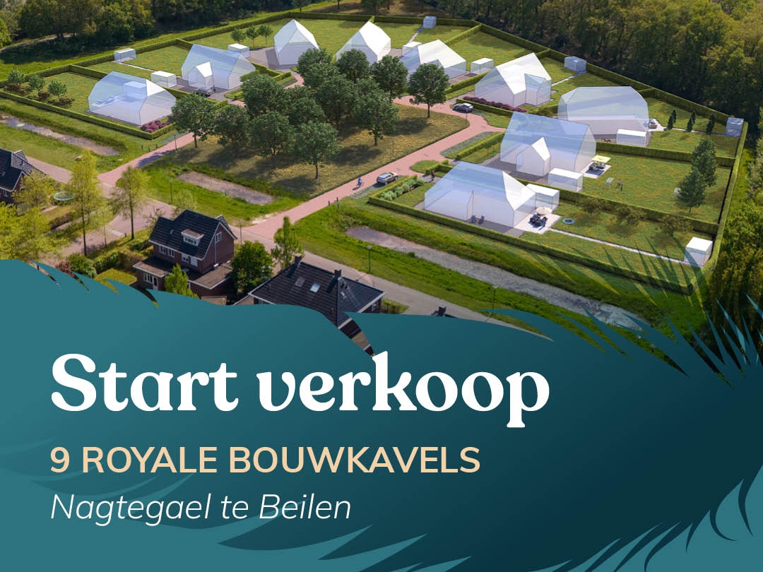 Bouwkavels Wedebrink nu in de verkoop